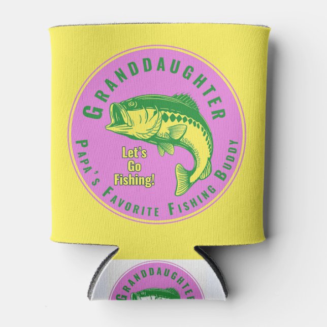 Papa’s Favorite Fishing Buddy Can Cooler (Front)