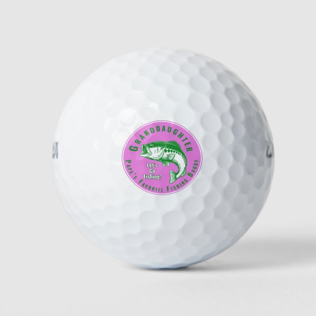 Papa’s Favorite Fishing Buddy Golf Balls (Front)