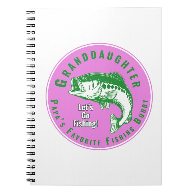 Papa’s Favorite Fishing Buddy Notebook (Front)