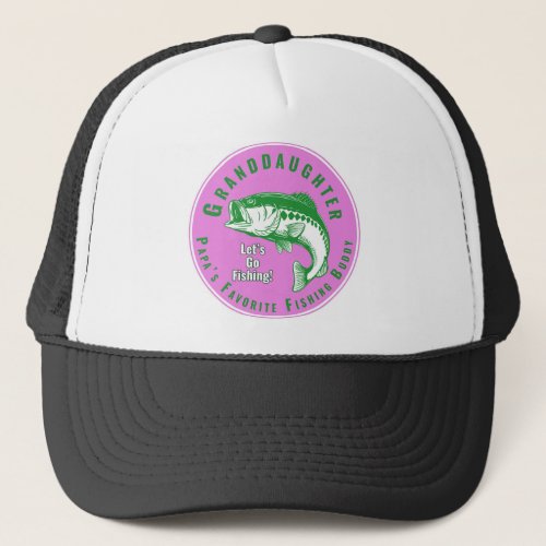 Papas Favorite Fishing Buddy Trucker Hat