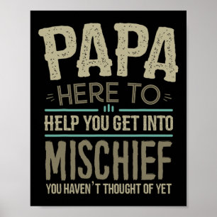 Papa S From Grandchildren For Men Fathers Day Papa Poster