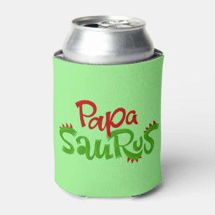 Papa Saurus Graphic Can Cooler