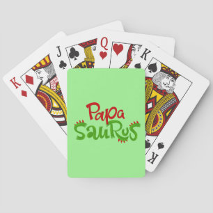 Papa Saurus Graphic Poker Cards