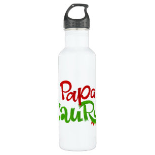 Papa Saurus Graphic Stainless Steel Water Bottle