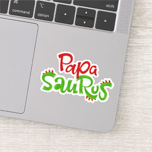 Papa Saurus Graphic Sticker