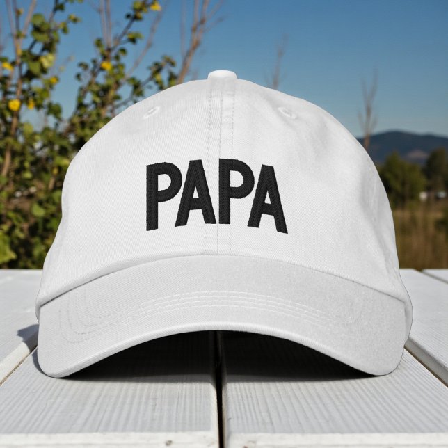 Papa Simple Embroidered Father’s Day Gift Baseball Cap (Creator Uploaded)