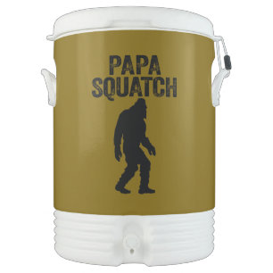 Papa Squatch Funny Bigfoot - Father's Day Gift Beverage Cooler
