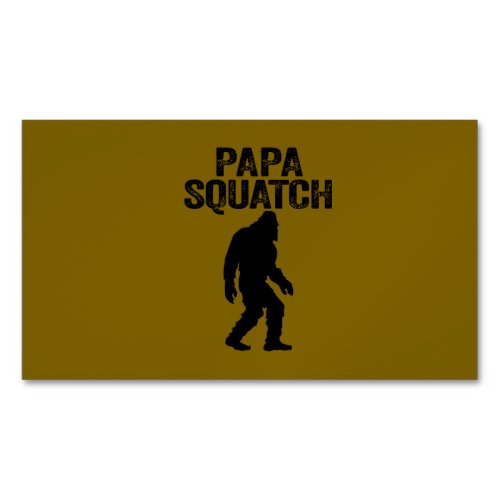Papa Squatch Funny Bigfoot - Father's Day Gift Business Card Magnet