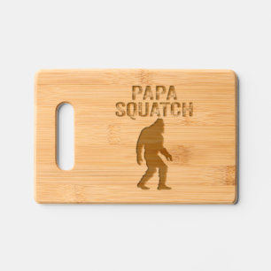 Papa Squatch Funny Bigfoot - Father's Day Gift Engraved Cutting Board