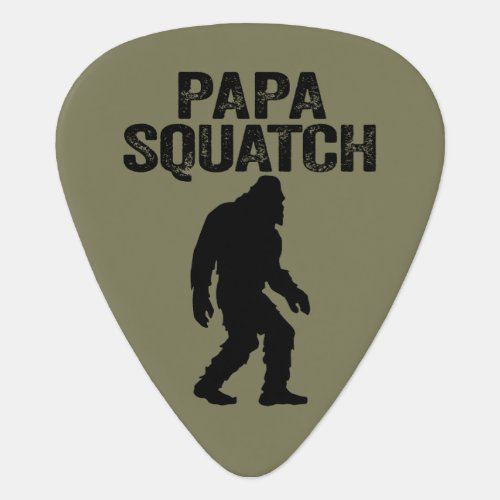 Papa Squatch Funny Bigfoot _ Fathers Day Gift Guitar Pick