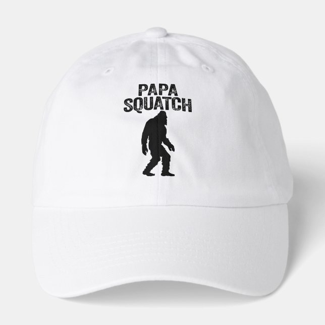 Papa Squatch Funny Bigfoot - Father's Day Gift Hat (Front)