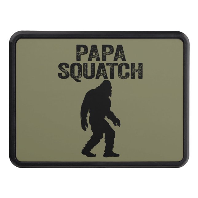 Papa Squatch Funny Bigfoot - Father's Day Gift Hitch Cover (Front)