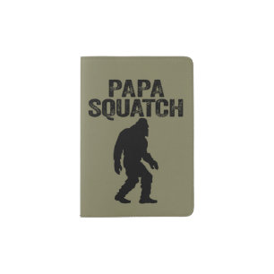 Papa Squatch Funny Bigfoot - Father's Day Gift Passport Holder