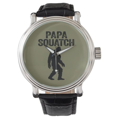 Papa Squatch Funny Bigfoot _ Fathers Day Gift Watch