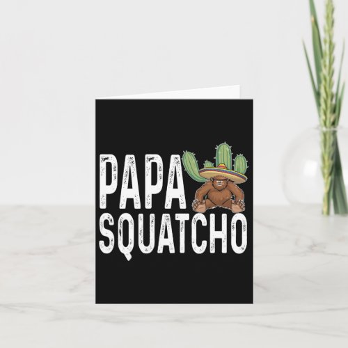 Papa Squatcho Bigfoot Sasquatch Vintage Sombrero F Card