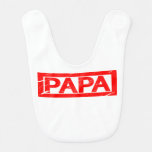 Papa Stamp Baby Bib
