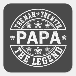 Gift For Men,Grandpa Gift Vinyl Sticker Laptop Tablet Decal Vintage Sticker For Phone Case Geepa Man Myth Legend Sticker