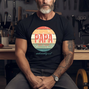 Papa Undeniably Cool Retro Sun T-shirt
