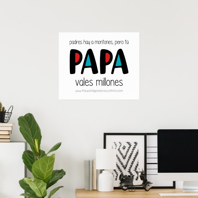 Papa vales millones poster (Home Office)