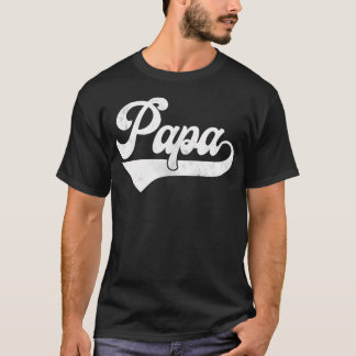 Papa Vintage Retro Father's Day For Dad T-Shirt