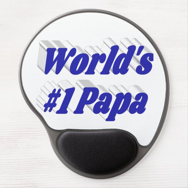 Papa with blue text  gel mouse pad (Front)