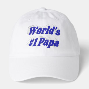 Papa with blue text T-Shirt Hat