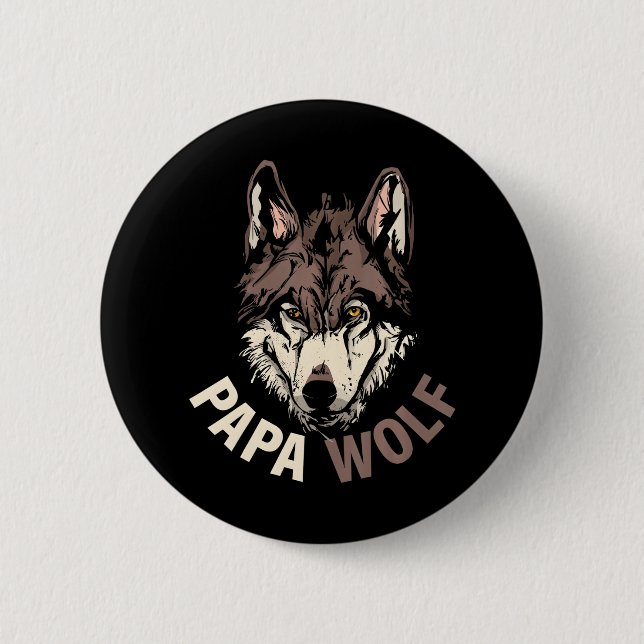 Papa Wolf Button (Front)