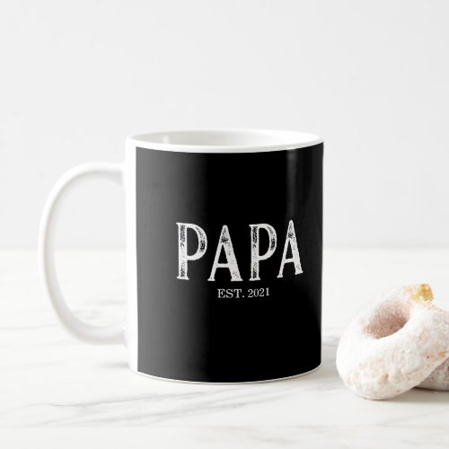 Papa Year Established Coffee Mug