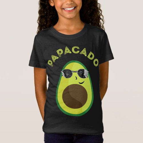 Papacado Avocado Dad Summer Fruit Father Guacamole T_Shirt