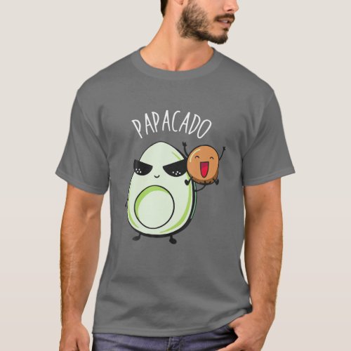 Papacado Avocado Pajamas Men Dad Announcement Fath T_Shirt