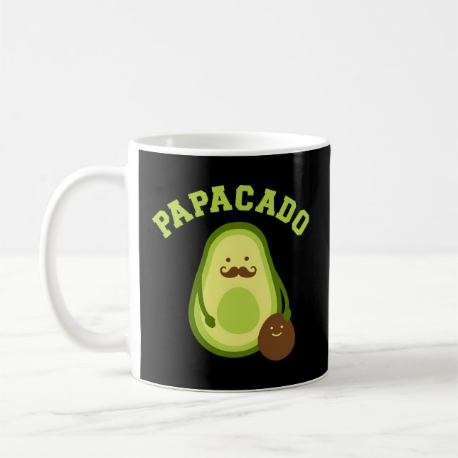 Papacado For New Dad Or Daddy Announcet Coffee Mug (Left)