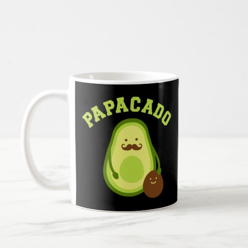 Papacado funny gift for new dad or daddy announcem coffee mug