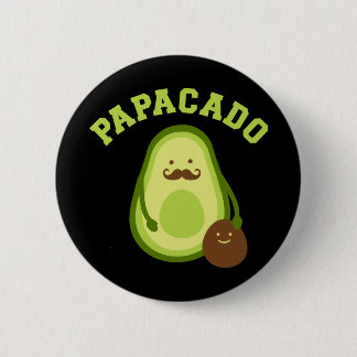 Papacado funny gift new dad or daddy announcement button