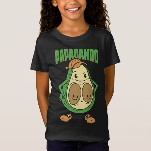 Papacado Vegan Dad Fathers Day Fruit Avocado Love T_Shirt