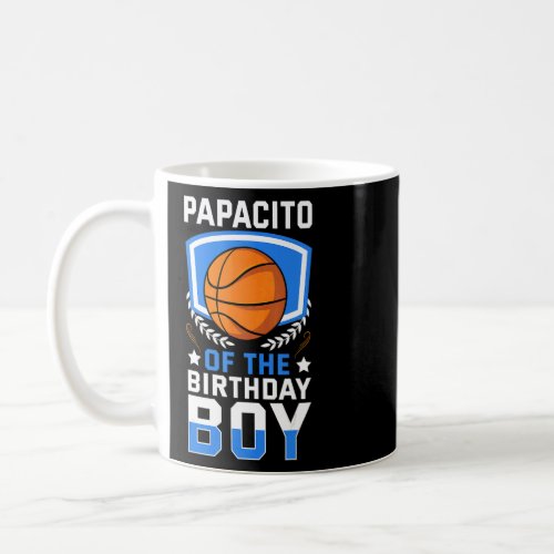 Papacito Of The Birthday Boy Basketball Family Cel Coffee Mug