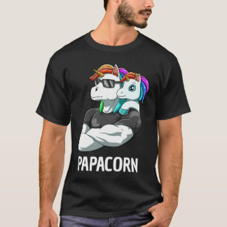 Papacorn  Father Daughter Unicorns T-Shirt