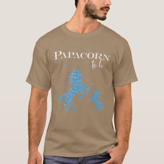 Papacorn Unicorn Expectant Dad Dad T-Shirt