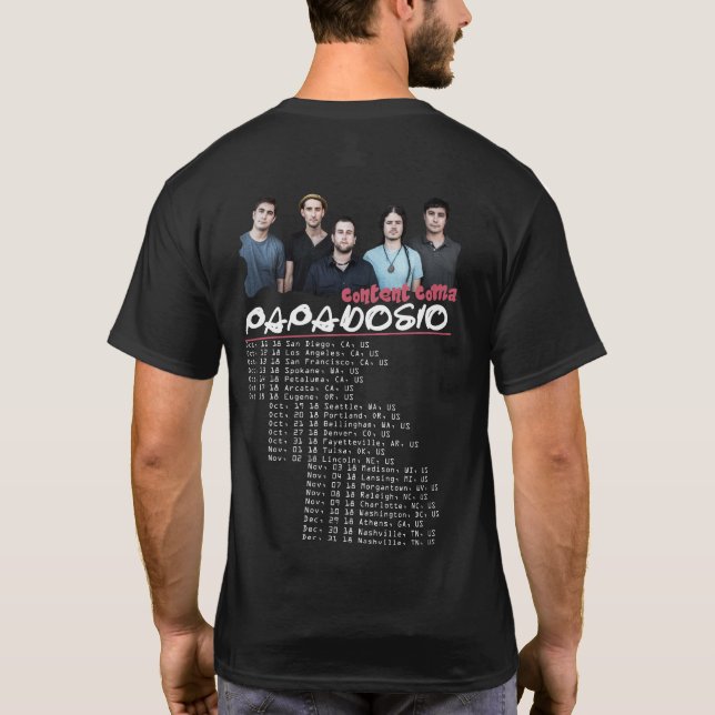 PAPADOSIO TOUR 2018 T-Shirt (Back)