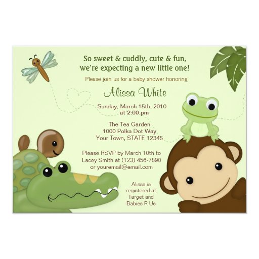 Frog Baby Shower Invitations 5
