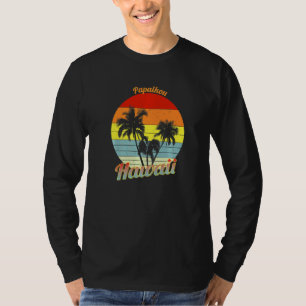 Papaikou Hawaii Retro Tropical Palm Trees Vacation T-Shirt