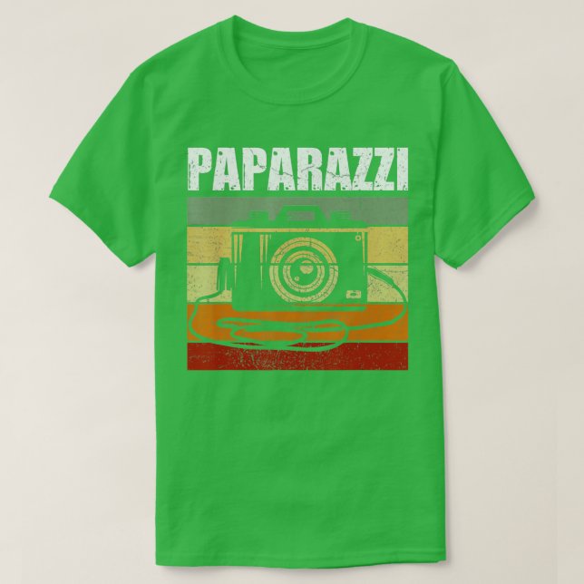 Paparazzi Camera Lover Photographer Daddy T-Shirt (Design Front)