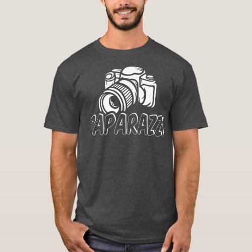 Paparazzi Funny Dad Photographer Retro Camera T_Shirt