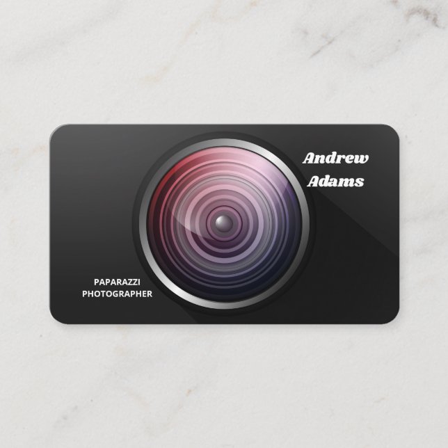 Paparazzi Photographer Business Card (Front)