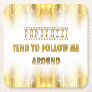 Paparazzi Tend to Follow Me Disposable Coaster