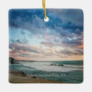 Paparoa National Park labeled Ceramic Ornament