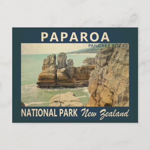 Paparoa National Park New Zealand Vintage Postcard