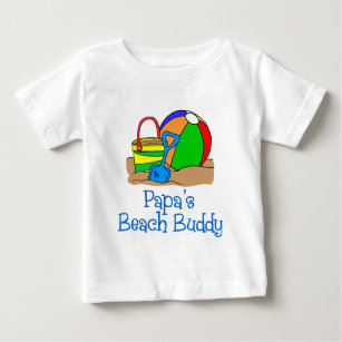 Papa's Beach Buddy Baby T-Shirt