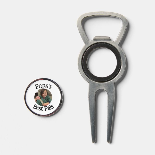Papa's Best Pal(s) Photo Divot Tool (Front (Open))