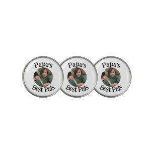 Papa's Best Pal(s) Photo Golf Ball Marker