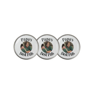 Papa's Best Pal(s) Photo Golf Ball Marker